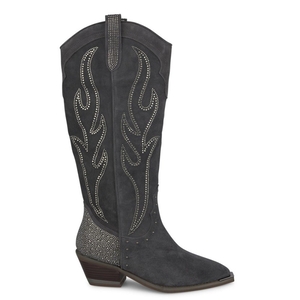 Bottes Cowboy Alma En Pena Embellished With Rhinestones Jaune Femme | EEH-01646094